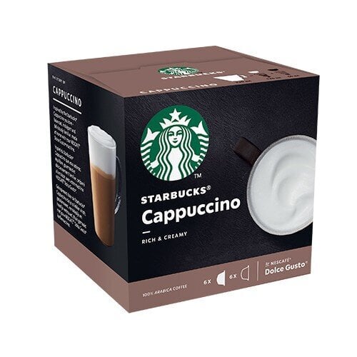 STARBUCKS Cappuccino by NESCAFÉ DOLCE GUSTO kavos kapsulės, 12 kaps. kaina ir informacija | Kava, kakava | pigu.lt