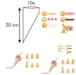 Кулинарный пакет Tescoma Delicia, 30 см, 6 наконечников цена и информация | Кухонная утварь | pigu.lt