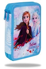 Forminis dviejų skyrių penalas su priedais CoolPack Jumper XL Ledo Šalis (Frozen II) B77305 kaina ir informacija | Penalai | pigu.lt