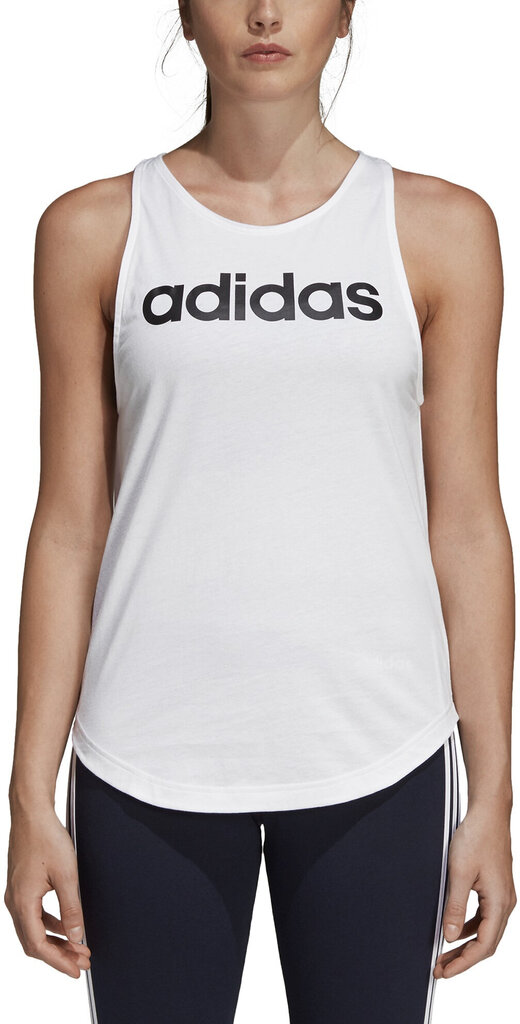 Palaidinė Adidas W E Lin Loos Tk, balta kaina ir informacija | Sportinė apranga moterims | pigu.lt