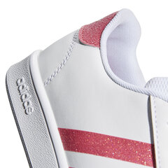 Sportiniai batai mergaitėms Adidas Grand Court K, balti kaina ir informacija | Sportiniai batai vaikams | pigu.lt
