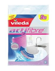 VILEDA mikro pluošto šluostė ACTIFIBER, 2 vnt. kaina ir informacija | Vileda Santechnika, remontas, šildymas | pigu.lt