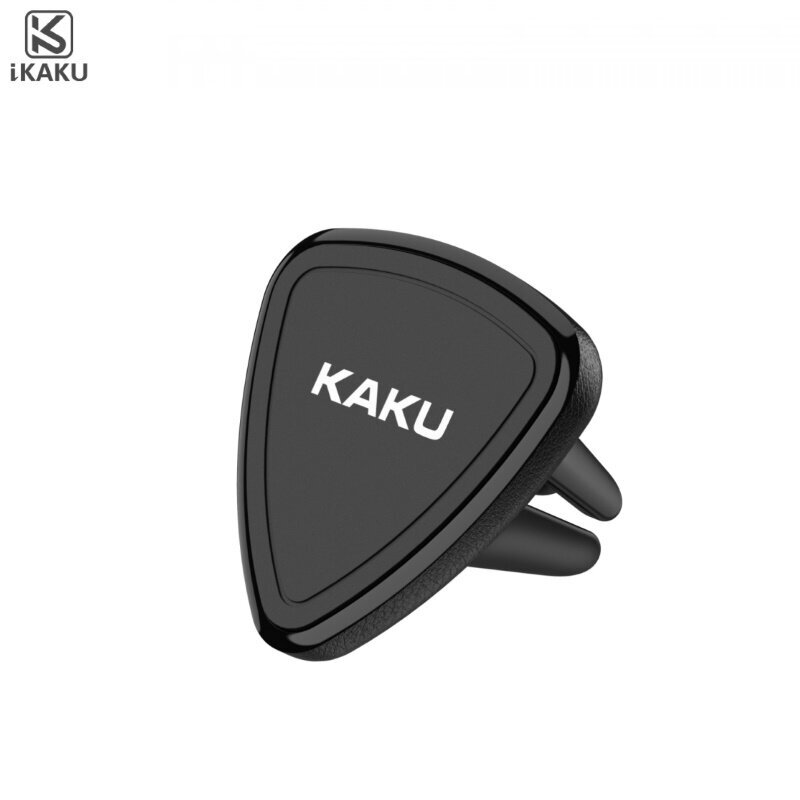 iKaku KSC-207 Triangle Universal Car Air Vent phone Holder with magnetic plate diam. 3.5cm Black kaina ir informacija | Telefono laikikliai | pigu.lt