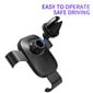 iKaku KSC-256 Universal 360 degree Car Air Vent phone Holder with gravity linkage Black kaina ir informacija | Telefono laikikliai | pigu.lt