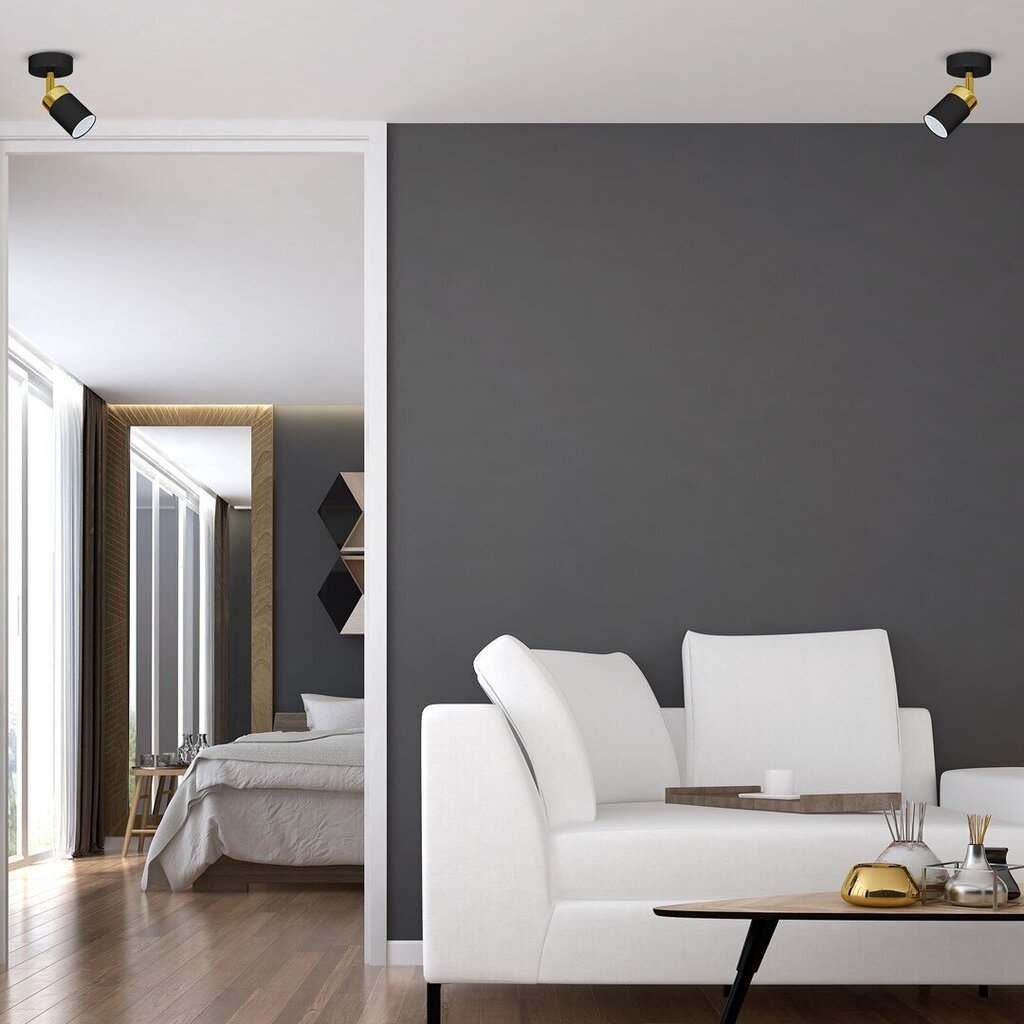 Milagro sieninis šviestuvas Joker Black/Gold kaina ir informacija | Sieniniai šviestuvai | pigu.lt