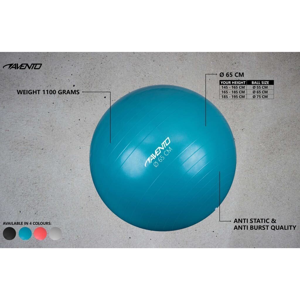 Gimnastikos kamuolys Avento, 65 cm kaina ir informacija | Gimnastikos kamuoliai | pigu.lt