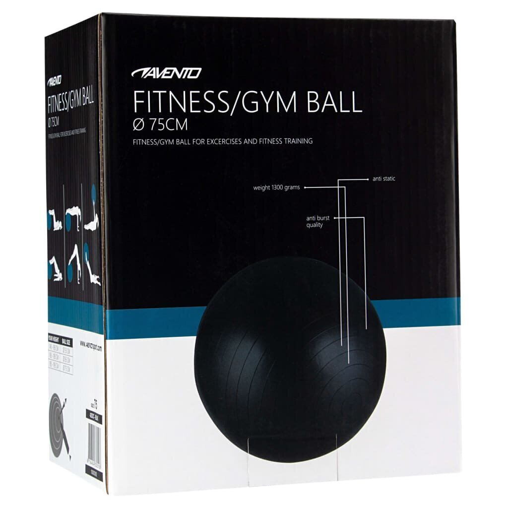 Gimnastikos kamuolys Avento, 75 cm kaina ir informacija | Gimnastikos kamuoliai | pigu.lt