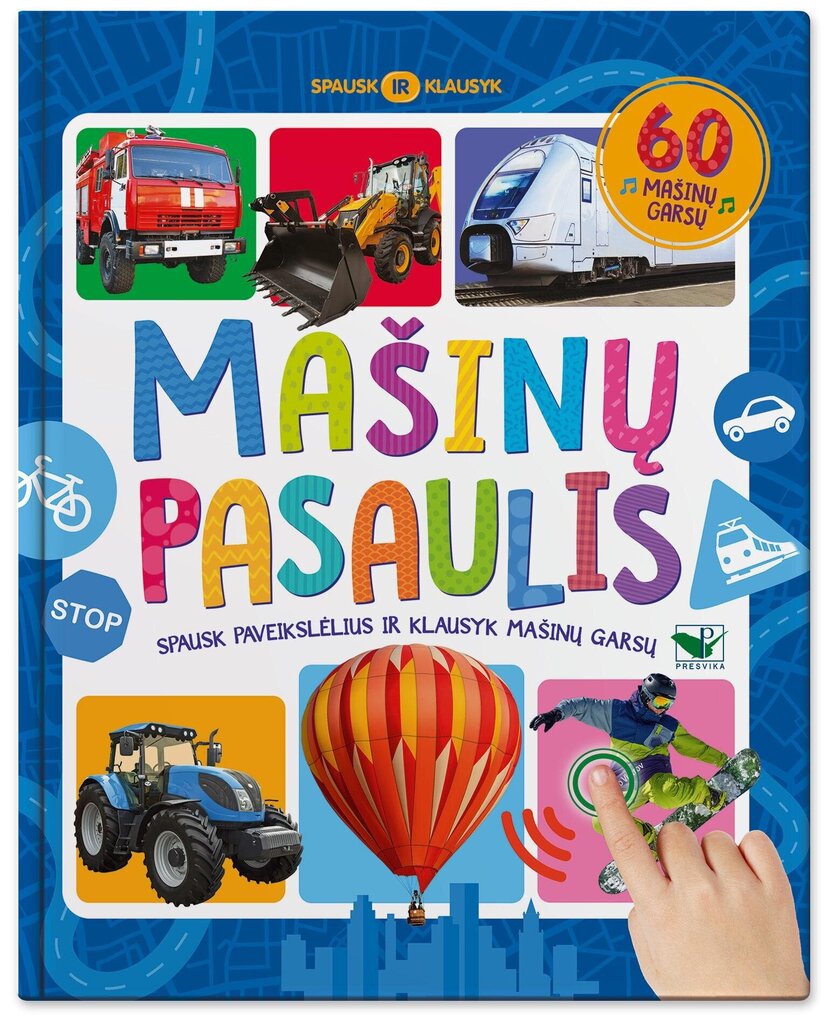 Mašinų pasaulis. 60 mašinų garsų. Spausk ir klausyk цена и информация | Knygos mažiesiems | pigu.lt