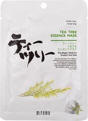 Lakštinė veido kaukė Mitomo Tea tree 25 g kaina ir informacija | Veido kaukės, paakių kaukės | pigu.lt