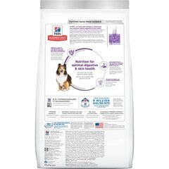 Hills Canine Adult Sensitive Stomach & Skin для пищеварения и блеска шерсти для собак средних пород с курицей, 14 кг цена и информация |  Сухой корм для собак | pigu.lt