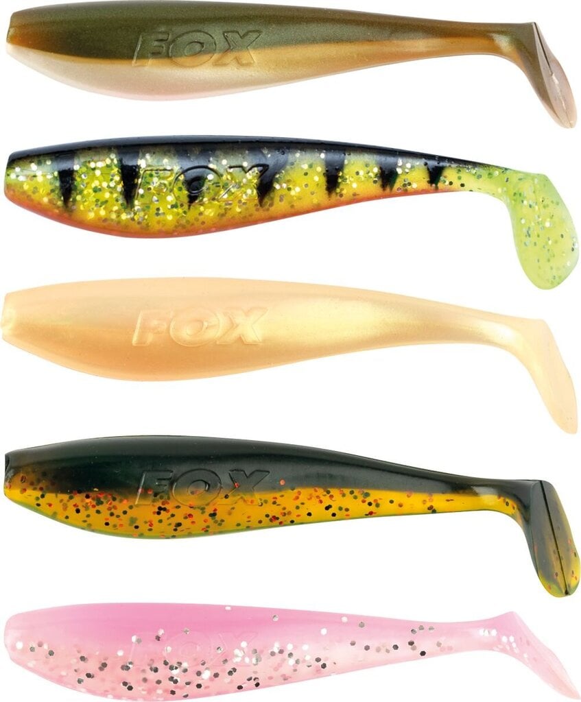 Guminukas FOX Rage Zander Pro Mixed UV Coulour 5 vnt. 10 cm kaina ir informacija | Vobleriai, masalai, blizgės | pigu.lt