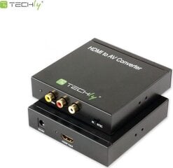 Адаптер-конвертер Techly HDMI на RCA Композитное видео + аудио L/R цена и информация | Адаптеры, USB-разветвители | pigu.lt