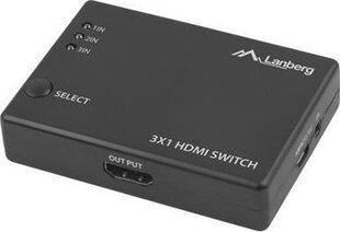 Lanberg SWV-HDMI-0003 kaina ir informacija | Komutatoriai (Switch) | pigu.lt