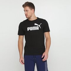 Marškinėliai vyrams Puma Ess Logo Tee, juodi kaina ir informacija | Vyriški marškinėliai | pigu.lt