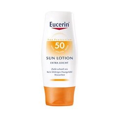 Kremas nuo saulės Eucerin Sun Lotion Extra Leicht Extra lightweight lotion SPF 50, 150ml kaina ir informacija | Kremai nuo saulės | pigu.lt