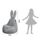 Vaikiškas sėdmaišis Qubo™ Baby Rabbit, gobelenas, rožinis kaina ir informacija | Vaikiški sėdmaišiai, foteliai, pufai | pigu.lt