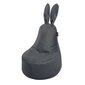 Sėdmaišis Qubo™ Mommy Rabbit, aksomas, pilkas цена и информация | Sėdmaišiai ir pufai | pigu.lt