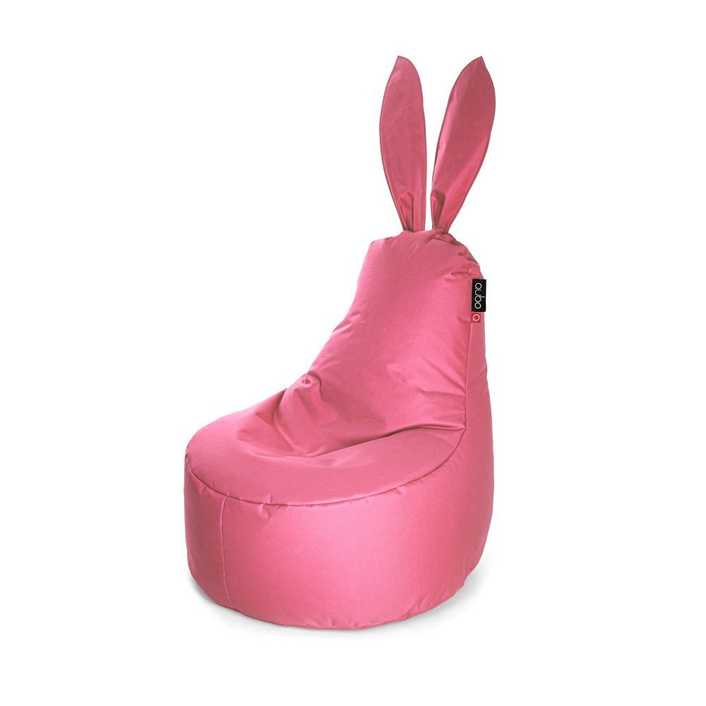 Sėdmaišis Qubo™ Mommy Rabbit, gobelenas, rožinis цена и информация | Sėdmaišiai ir pufai | pigu.lt