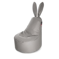 Sėdmaišis Qubo™ Daddy Rabbit, gobelenas, šviesiai pilkas kaina ir informacija | Sėdmaišiai ir pufai | pigu.lt