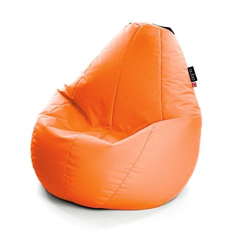 Sėdmaišis Qubo™ Comfort 90, gobelenas, oranžinis цена и информация | Sėdmaišiai ir pufai | pigu.lt