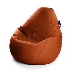 Кресло-мешок Qubo™ Comfort 90, гобелен, коричневое цена и информация | Кресла-мешки и пуфы | pigu.lt