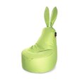 Кресло-мешок Qubo™ Mommy Rabbit, гобелен, светло-зеленое