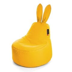 Vaikiškas sėdmaišis Qubo™ Baby Rabbit, gobelenas, geltonas kaina ir informacija | Vaikiški sėdmaišiai, foteliai, pufai | pigu.lt