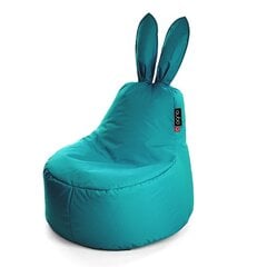 Кресло-мешок Qubo™ Baby Rabbit Aqua, гобелен, зеленое цена и информация | Детские диваны, кресла | pigu.lt
