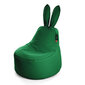 Vaikiškas sėdmaišis Qubo™ Baby Rabbit, gobelenas, tamsiai žalias kaina ir informacija | Vaikiški sėdmaišiai, foteliai, pufai | pigu.lt