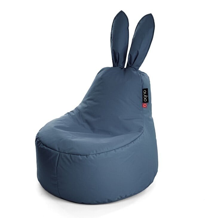 Vaikiškas sėdmaišis Qubo™ Baby Rabbit, Slate gobelenas, tamsiai mėlynas kaina ir informacija | Vaikiški sėdmaišiai, foteliai, pufai | pigu.lt