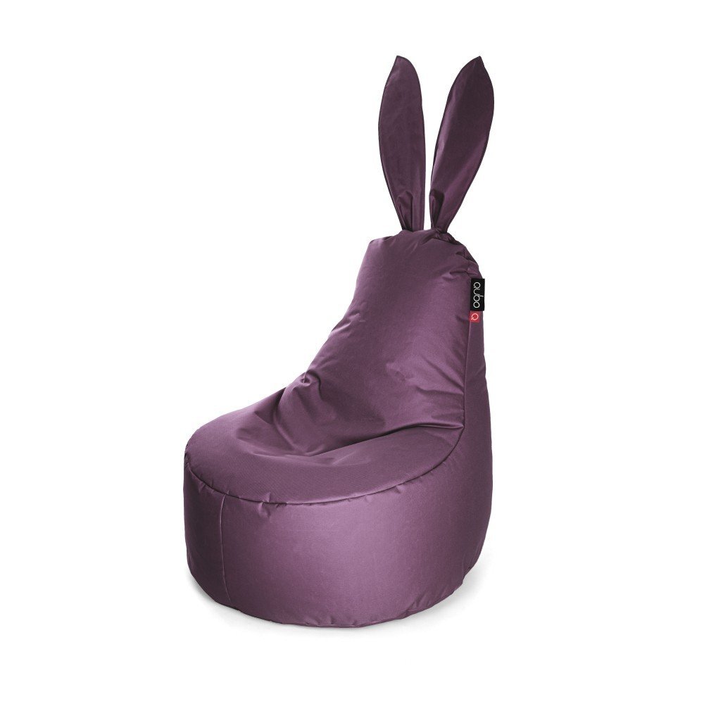 Sėdmaišis Qubo™ Mommy Rabbit, gobelenas, violetinis цена и информация | Sėdmaišiai ir pufai | pigu.lt