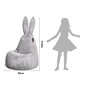 Sėdmaišis Qubo™ Mommy Rabbit, gobelenas, šviesiai pilkas kaina ir informacija | Sėdmaišiai ir pufai | pigu.lt