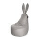 Sėdmaišis Qubo™ Mommy Rabbit, gobelenas, šviesiai pilkas kaina ir informacija | Sėdmaišiai ir pufai | pigu.lt