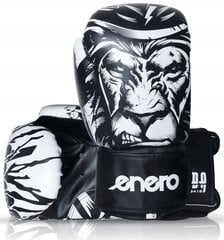 Боксерские перчатки Enero Tiger, черный/белый цвет цена и информация | Боевые искусства | pigu.lt