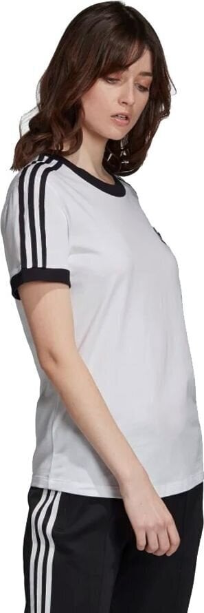 Marškinėliai moterims Adidas 3-Stripes Tee ED7483, balti, 34 kaina | pigu.lt