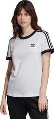 Футболка женская Adidas 3 Stripes Tee W ED7483, белый цена и информация | Женские футболки | pigu.lt