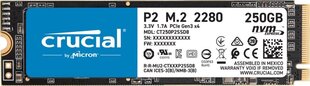 Crucial CT250P2SSD8 цена и информация | Внутренние жёсткие диски (HDD, SSD, Hybrid) | pigu.lt