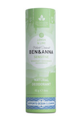 Дезодорант для чувствительной кожи Lemon & Lime, 60 г, Ben&Anna цена и информация | Дезодоранты | pigu.lt
