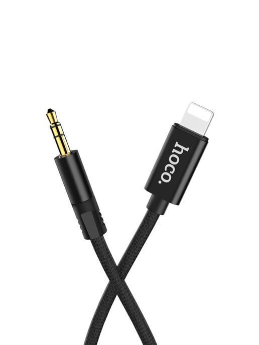 Audio adapteris laidas / kabelis AUX Hoco UPA13 iš Apple Lightning į 3,5 mm, juodas kaina ir informacija | Laidai telefonams | pigu.lt
