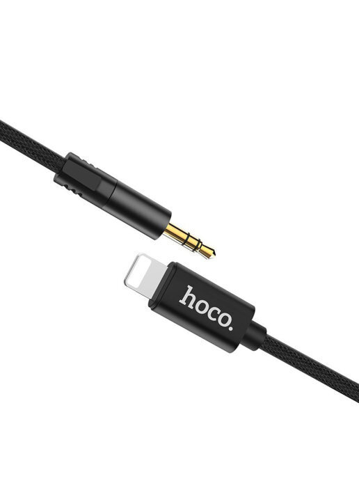 Audio adapteris laidas / kabelis AUX Hoco UPA13 iš Apple Lightning į 3,5 mm, juodas kaina ir informacija | Laidai telefonams | pigu.lt