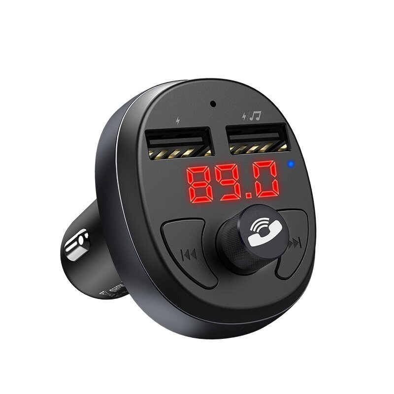 FM siųstuvas / moduliatorius HOCO E41 Bluetooth FM transmitter 2 x USB 2.1 A juodas kaina ir informacija | FM moduliatoriai | pigu.lt