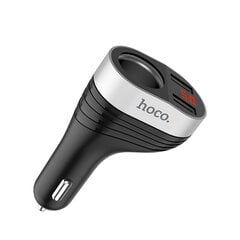 Įkroviklis automobilinis Hoco Z29 su 2 USB jungtimis (3.1A) su led ekranu juodas kaina ir informacija | Krovikliai telefonams | pigu.lt