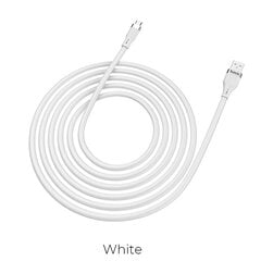 USB kabelis Hoco U72 Lightning, 1.2m, silikoninis, baltas kaina ir informacija | Laidai telefonams | pigu.lt