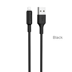 Кабель USB -> Lightning Hoco X25 1.0 м, провод USB 2.0 - Lightning  for Apple iPhone, черный цена и информация | Кабели для телефонов | pigu.lt