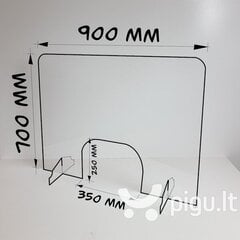 Apsauginė sienelė (6 mm storio) kaina ir informacija | Apsauginės sienelės, dezinfekcinės stotelės | pigu.lt