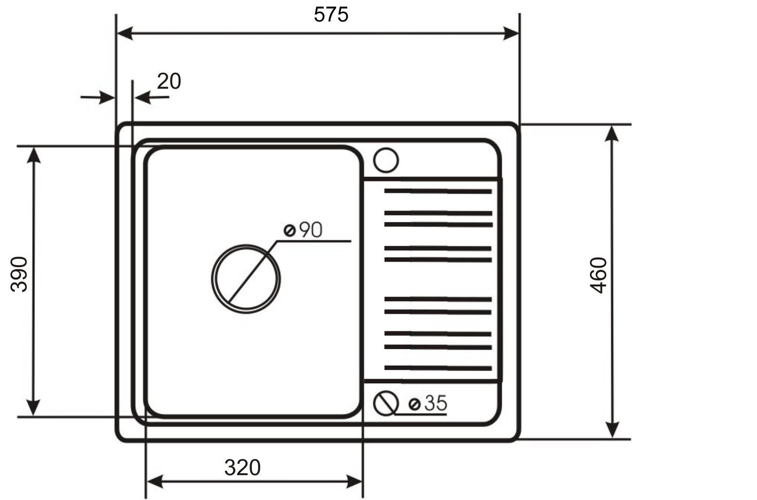 Dirbtinio granito virtuvinė plautuvė Aquasanita Notus SQ102, 601 Juoda metallic kaina ir informacija | Virtuvinės plautuvės | pigu.lt