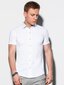Vyriški marškiniai trumpomis rankovėmis Ombre K541 balta kaina ir informacija | Vyriški marškiniai | pigu.lt