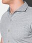 Vyriški marškiniai trumpomis rankovėmis Ombre K541 pilkos spalvos kaina ir informacija | Vyriški marškiniai | pigu.lt