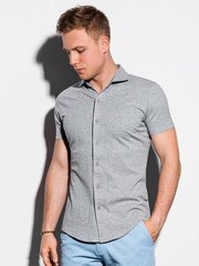 Men's shirt with long sleeves K542 - grey цена и информация | Ombre Мужская одежда | pigu.lt