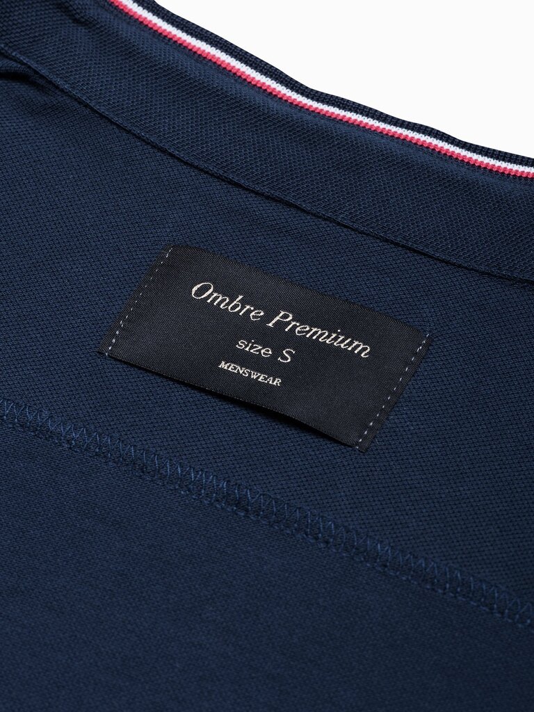 Vyriški marškiniai ilgomis rankovėmis Ombre K542, mėlyni kaina ir informacija | Vyriški marškiniai | pigu.lt
